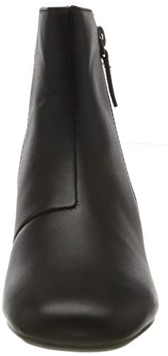 Clarks Marilyn Beth, Botas Cortas al Tobillo Mujer, Cuero Negro, 38 EU