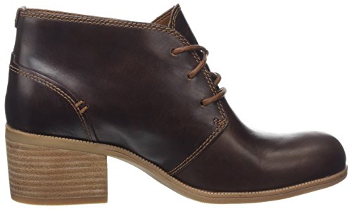 Clarks Maypearl Flora, Botas Militar Mujer, Marrón (Dark Tan Lea), 36 EU
