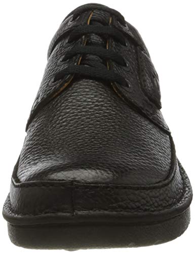 Clarks Nature II, Oxford Plano Hombre, Negro (Black), 43 EU