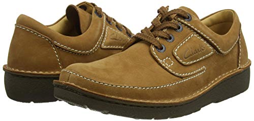 Clarks Nature II, Zapatillas Hombre, Birch Tumbled Nubuck, 43 EU