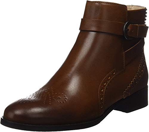 Clarks Netley Olivia, Botas Chelsea para Mujer, Marrón (Tan Leather), 42 EU