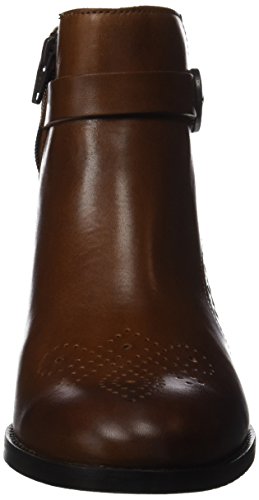 Clarks Netley Olivia, Botas Chelsea para Mujer, Marrón (Tan Leather), 42 EU