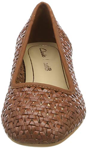 Clarks Orabella Alice, Botines Mujer, Marrón (Tan Weave Tan Weave), 39 EU