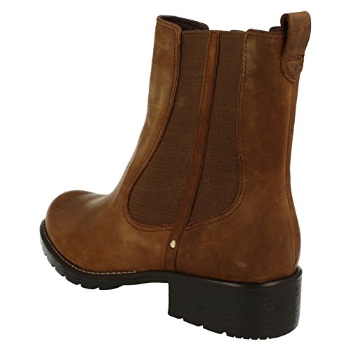 Clarks Orinoco Club, Botas Chelsea Mujer, Marrón (Brown Snuff), 43 EU