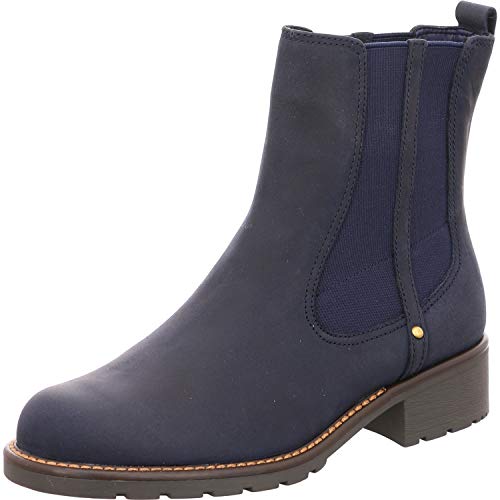 Clarks Orinoco Club, Botas Slouch Mujer, Azul Navy Nubuck, 39 EU