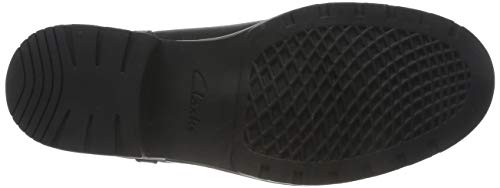Clarks Orinoco Hot, Botas Estilo Motero Mujer, Negro (Black Nubuck Black Nubuck), 36 EU