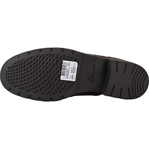 Clarks Orinoco Spice, Botas Estilo Motero Mujer, Marrón (Dark Brown Nubuk), 40 EU