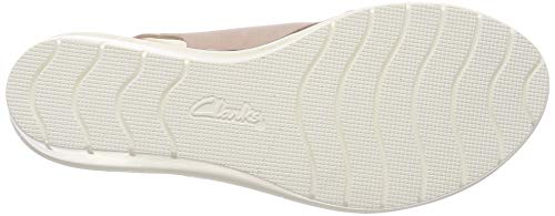 Clarks Palm Candid, Sandalia con Pulsera Mujer, Beige (Nude Pink-), 38 EU