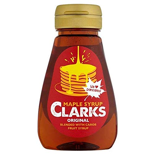 Clarks Puro Sciroppo d'Acero Originale Miscelato con Sciroppo di Carruba - 1 x 180 ml.