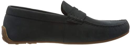 Clarks Reazor Penny, Mocasines Hombre, Azul (Navy Nubuck Navy Nubuck), 42 EU
