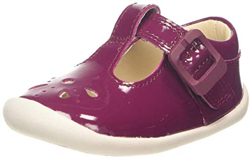 Clarks Roamer Star T, Zapatillas de Estar por casa Unisex Niños, Marrón (Plum Patent Plum Patent), 19 EU