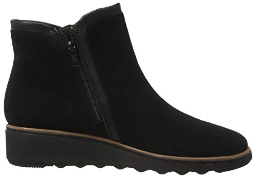 Clarks Sharon Heights, Botas Cortas al Tobillo Mujer, SDE Negro, 39 EU