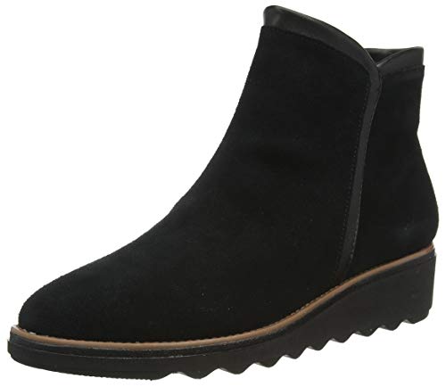 Clarks Sharon Heights, Botas Cortas al Tobillo Mujer, SDE Negro, 39 EU