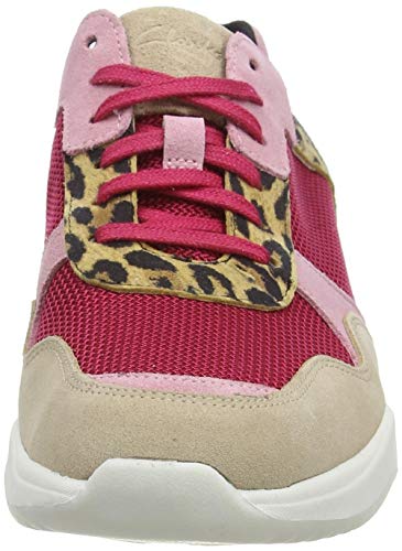 Clarks Sift Lace, Zapatillas para Mujer, Negro (Leopard Print Leopard Print), 38 EU
