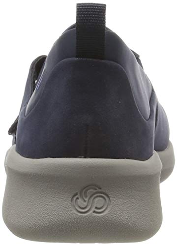 Clarks Sillian2.0ease, Mocasines Mujer, Azul (Navy Synthetic Navy Synthetic), 38 EU