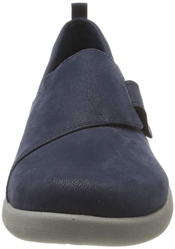 Clarks Sillian2.0ease, Mocasines Mujer, Azul (Navy Synthetic Navy Synthetic), 38 EU