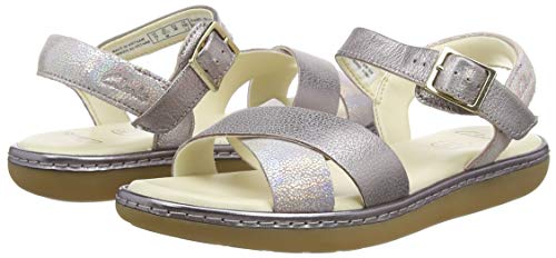 Clarks Skylark Pure K, Sandalia con Pulsera Niñas, Rosa (Pink Pink), 35 EU