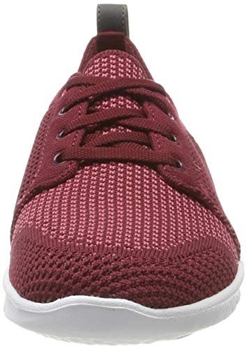 Clarks Step Allenasun, Zapatillas Mujer, Rojo (Maroon Maroon), 41.5 EU