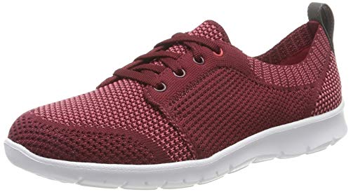 Clarks Step Allenasun, Zapatillas Mujer, Rojo (Maroon Maroon), 41.5 EU