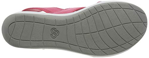 Clarks Step Cali Cove, Sandalias de Talón Abierto para Mujer, Beige (Berry Berry), 38 EU