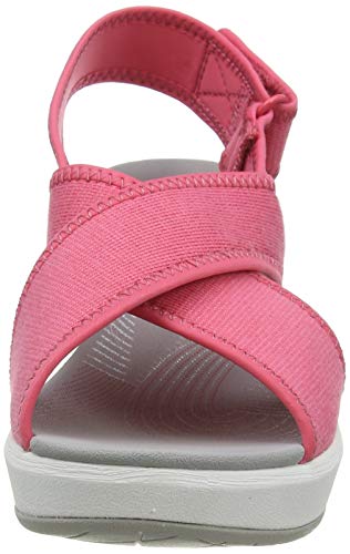 Clarks Step Cali Cove, Sandalias de Talón Abierto para Mujer, Beige (Berry Berry), 38 EU