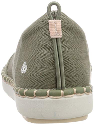 Clarks Step Glow Slip, Zapatillas sin Cordones para Mujer, Beige (Olive Olive), 42 EU