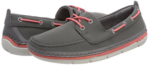 Clarks Step Maro Sand, Mocasines para Mujer, Gris (Dark Grey), 37.5 EU