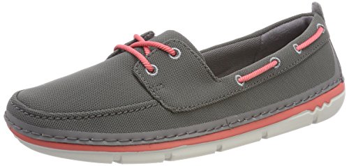 Clarks Step Maro Sand, Mocasines para Mujer, Gris (Dark Grey), 37.5 EU