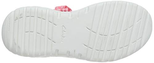 Clarks Surfing Tide K, Sandalias de Talón Abierto Niños, Rosa (Pink Combi Pink Combi), 30 EU