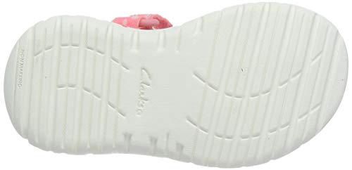 Clarks Surfing Tide T, Sandalias Punta Cerrada Niños, Rosa (Pink Combi Pink Combi), 26 EU