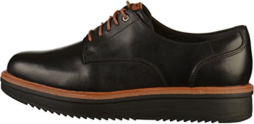 Clarks Teadale Rhea, Zapatos de Cordones Brogue Mujer, Negro (Black Leather), 41.5 EU