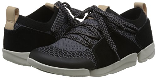 Clarks Tri Amelia, Zapatillas para Mujer, Negro (Black Combi-), 37 EU