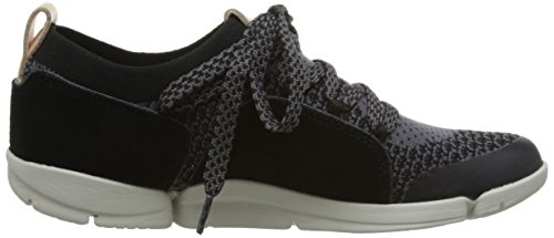 Clarks Tri Amelia, Zapatillas para Mujer, Negro (Black Combi-), 37 EU