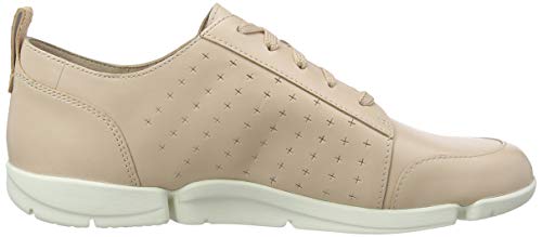 Clarks Triamelia Edge, Zapatillas Mujer, Beige (Blush Leather Blush Leather), 38 EU
