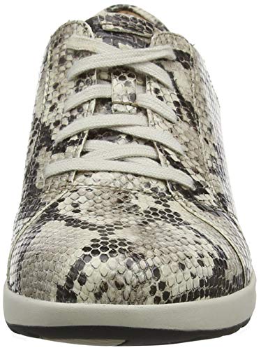 Clarks Un Adorn Lace, Zapatos de Cordones Derby Mujer, Multicolor (Natural Snake Natural Snake), 37 EU