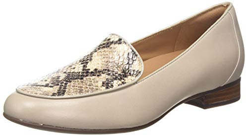 Clarks Un Blush Ease, Mocasines para Mujer, Gris (Stone Combi Stone Combi), 42 EU