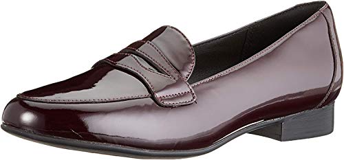 Clarks Un Blush Go, Mocasines Mujer, Marrón (Aubergine Pat Aubergine Pat), 39.5 EU