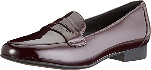 Clarks Un Blush Go, Mocasines Mujer, Marrón (Aubergine Pat Aubergine Pat), 39.5 EU