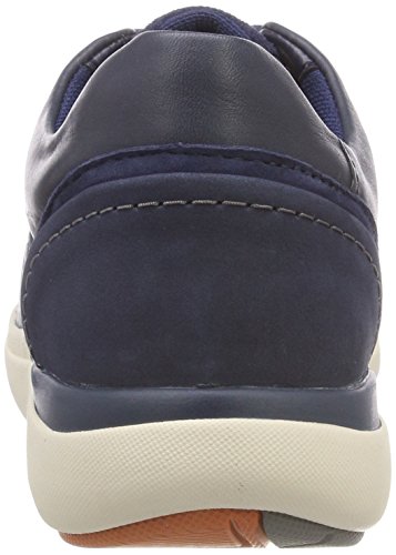 Clarks Un Cruise Lace, Zapatos de Cordones Derby para Mujer, Azul (Navy Combi), 39 EU