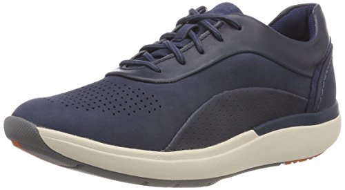 Clarks Un Cruise Lace, Zapatos de Cordones Derby para Mujer, Azul (Navy Combi), 39 EU