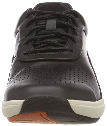 Clarks Un Cruise Lace, Zapatos de Cordones Derby para Mujer, Negro (Black Leather), 39.5 EU
