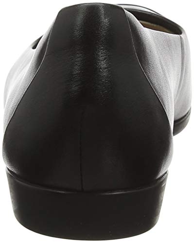 Clarks Un Darcey Way, Mocasines Mujer, Negro (Black Leather Black Leather), 42 EU