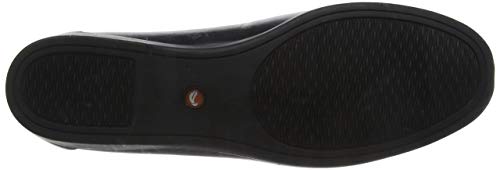 Clarks Un Darcey Way, Mocasines Mujer, Negro (Black Leather Black Leather), 42 EU