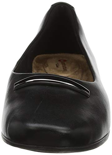 Clarks Un Darcey Way, Mocasines Mujer, Negro (Black Leather Black Leather), 42 EU