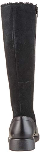 Clarks Un Elda Hi, Botas Slouch Mujer, Negro (Black Combi Black Combi), 38 EU