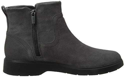 Clarks Un Elda Lo, Botas Slouch Mujer, Gris (Grey Suede Grey Suede), 39.5 EU