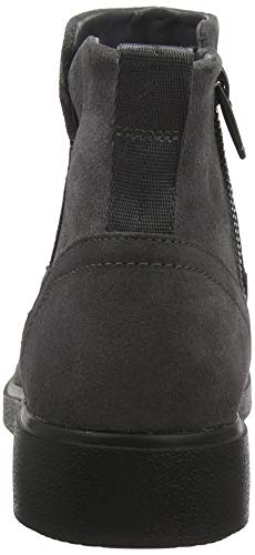 Clarks Un Elda Lo, Botas Slouch Mujer, Gris (Grey Suede Grey Suede), 39.5 EU