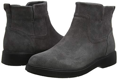 Clarks Un Elda Lo, Botas Slouch Mujer, Gris (Grey Suede Grey Suede), 39.5 EU