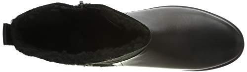 Clarks Un Elda Mid, Botas Slouch Mujer, Negro (Black Combi Black Combi), 41.5 EU