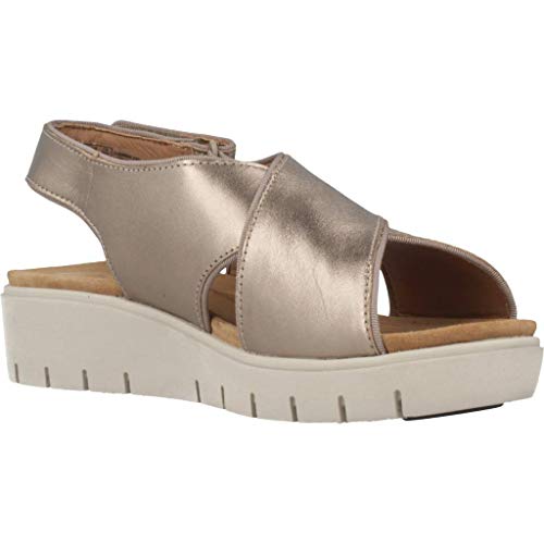 Clarks Un Karely Sun, Chanclas Sandalias Flip-Flop, Dorado (Gold Metallic-), 37 EU